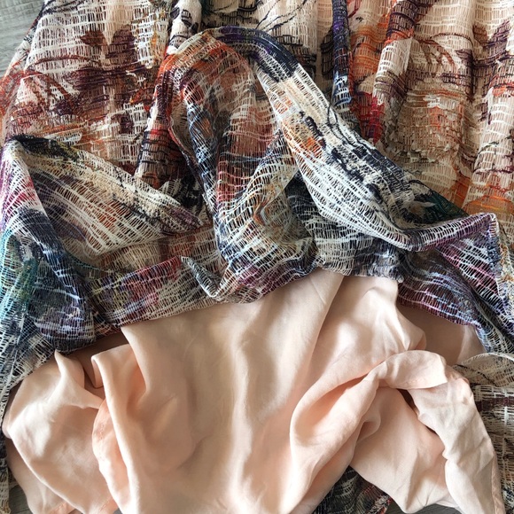 Maeve Anthropologie Floral Multicolor Midi Women's Dress Sz 12 - Picture 3 of 12